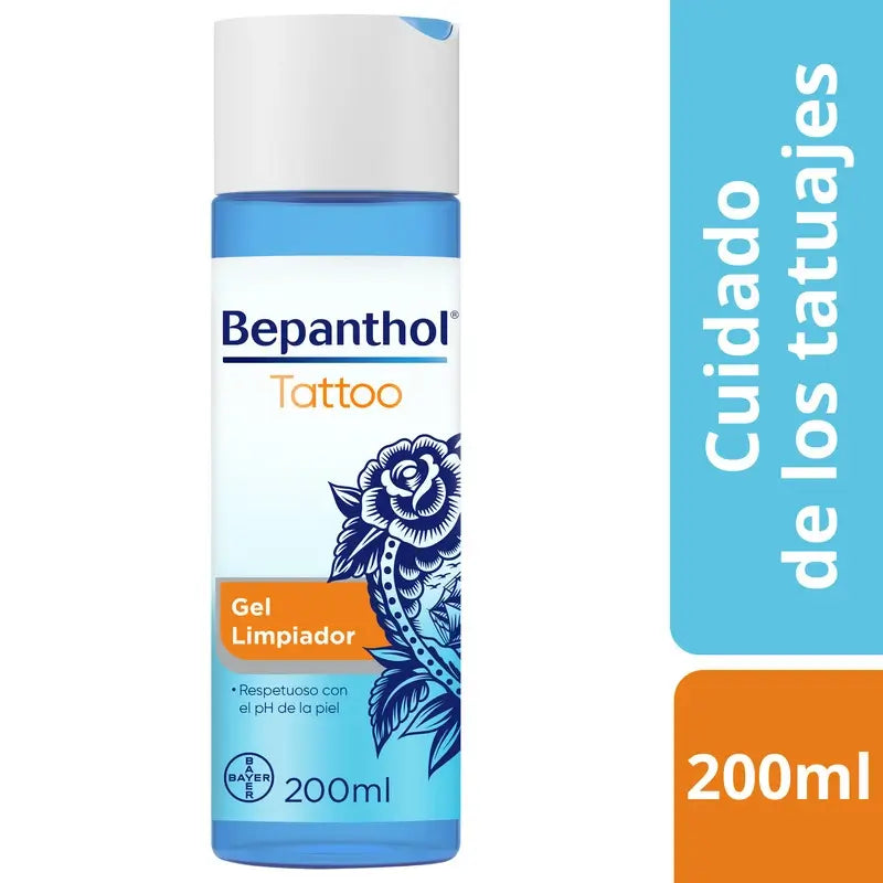 Bepanthol Tattoo Gel de Limpeza, 200 ml