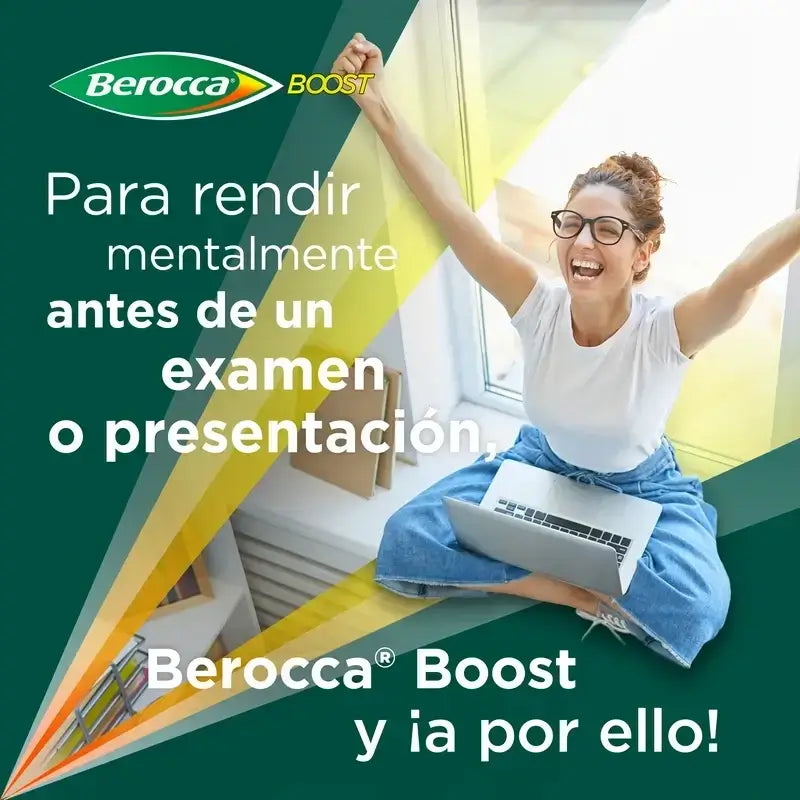Berocca Boost Magnésio, Vitaminas e Minerais com Guaraná, 2x30 Comprimidos Efervescentes