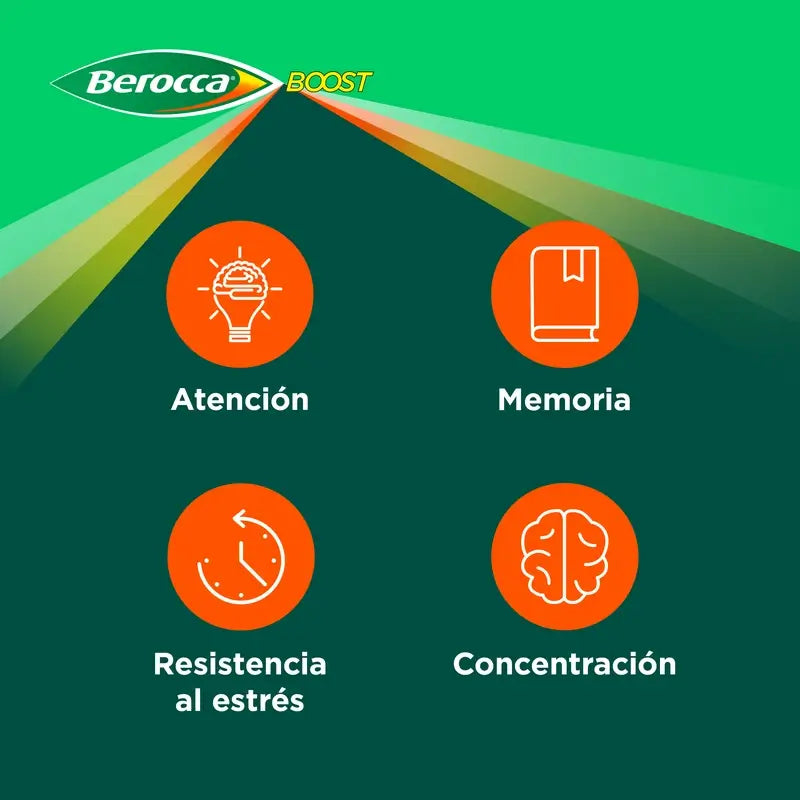 Berocca Boost Magnésio, Vitaminas e Minerais com Guaraná, 15 Comprimidos Efervescentes