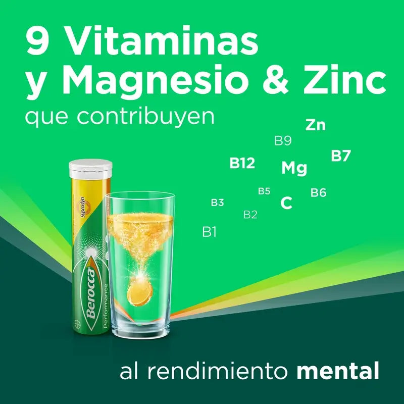Berocca Performance Orange, 30 Pastilhas Efervescentes