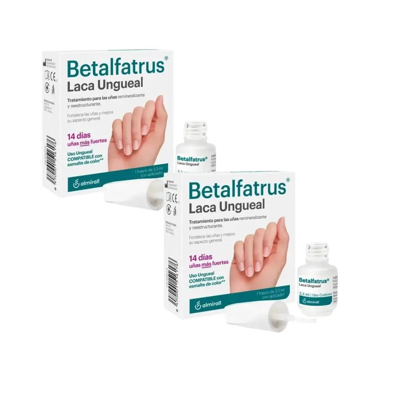 Betalfatrus Verniz para unhas, 2X3.3 Ml