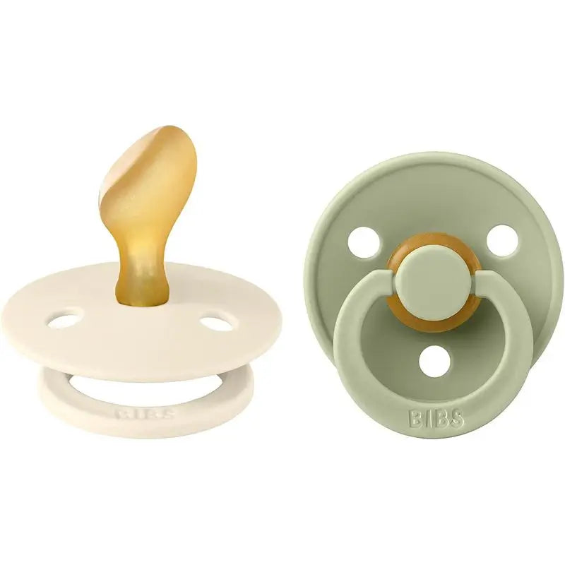 BIBS 2 Chupetas Anatómicas Coloridas Marfim/Sábio 6/18 Meses