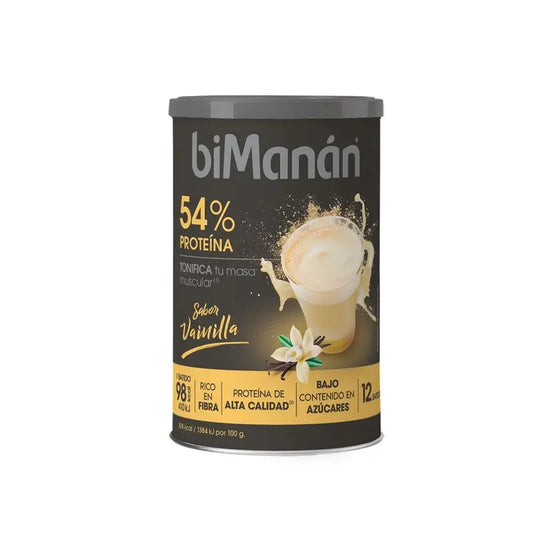 Bimanán Batido de Proteína Baunilha, 360 g 12 batidos