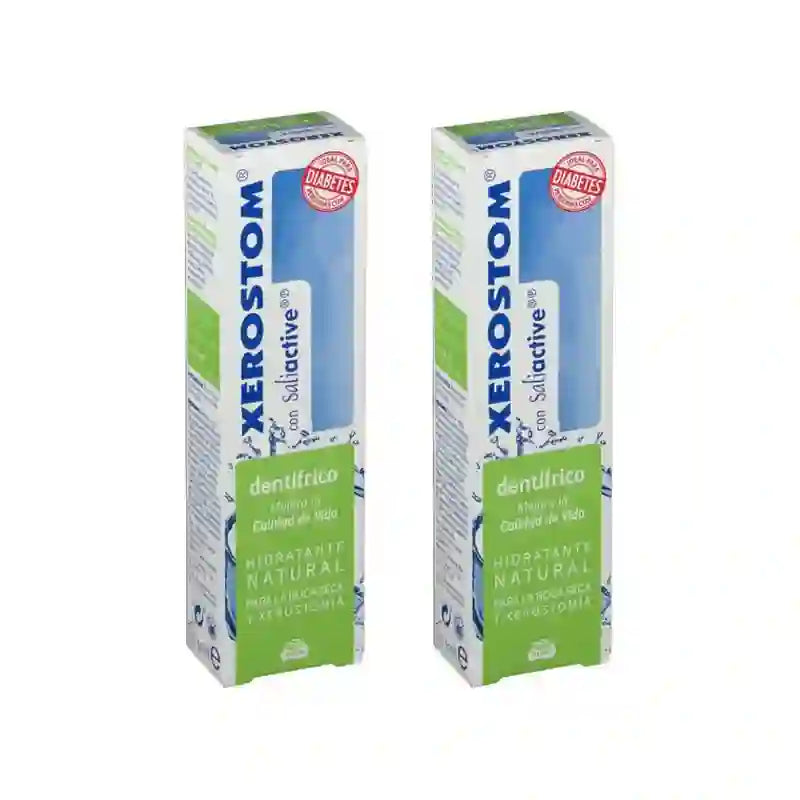 Biocosméticos Xerostom Pasta de dentes para a boca seca, 2X50 Ml