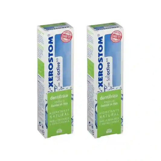 Biocosméticos Xerostom Pasta de dentes para a boca seca, 2X50 Ml