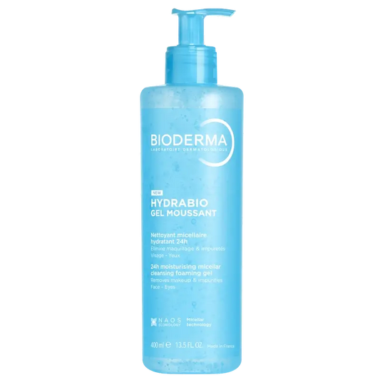 Bioderma Hydrabio Gel Moussant Gel Micelar para peles desidratadas , 400 ml