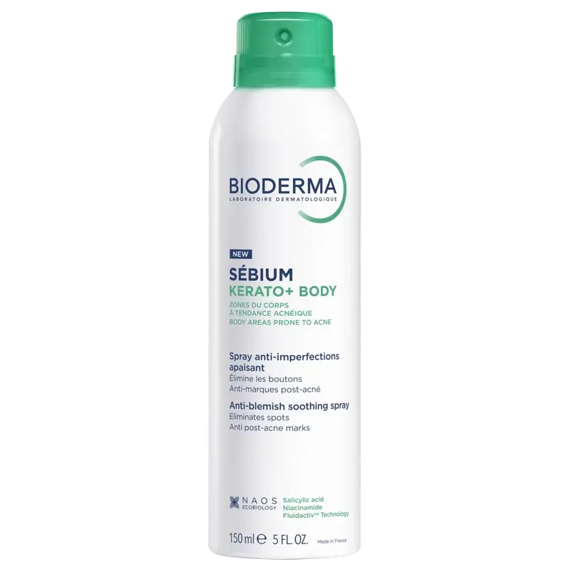 Bioderma Sébium Kerato+ Spray Corporal Anti-Acne , 150 ml