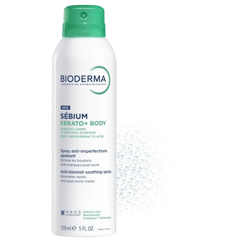 Bioderma Sébium Kerato+ Spray Corporal Anti-Acne , 150 ml