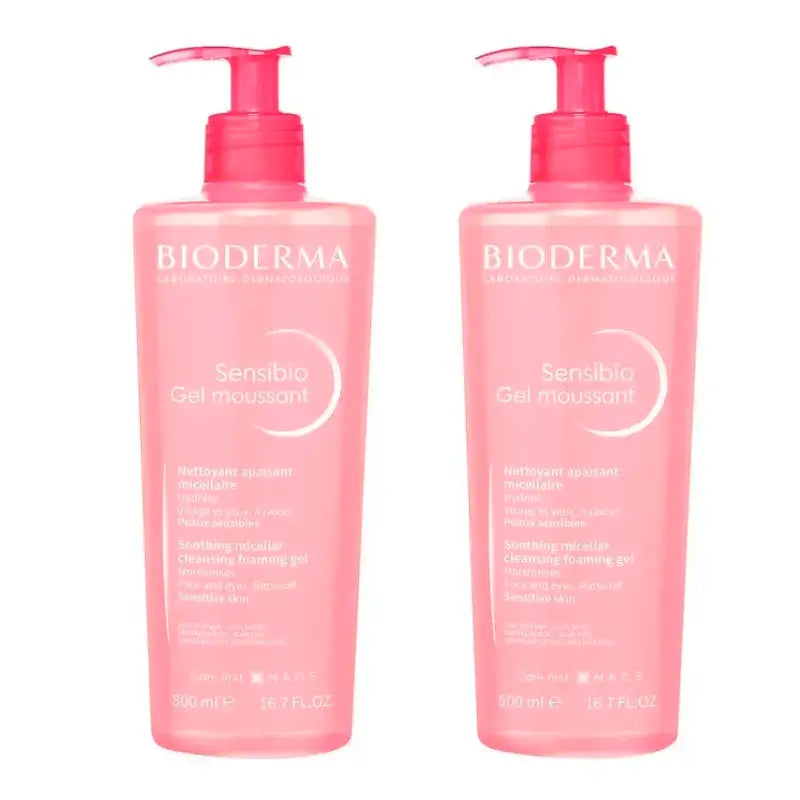 BIODERMA Sensibio Gel Moussant, Embalagem 2 x 500 ml
