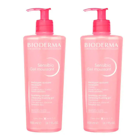 BIODERMA Sensibio Gel Moussant, Embalagem 2 x 500 ml