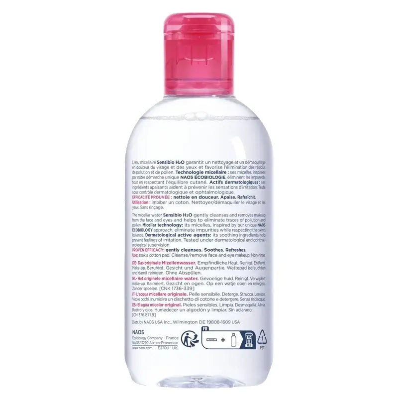 BIODERMA Sensibio H2O Água Micelar Desmaquilhante 250 ml