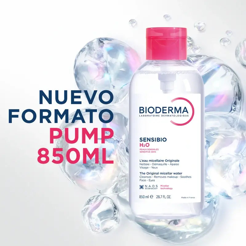Bioderma Sensibio H2O PUMP Solução Micelar para Pele Sensível 850ml