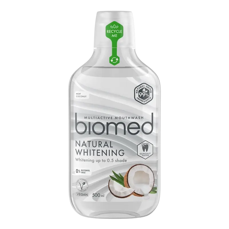 Biomed Natural Whitening Mouthwash , 500 ml