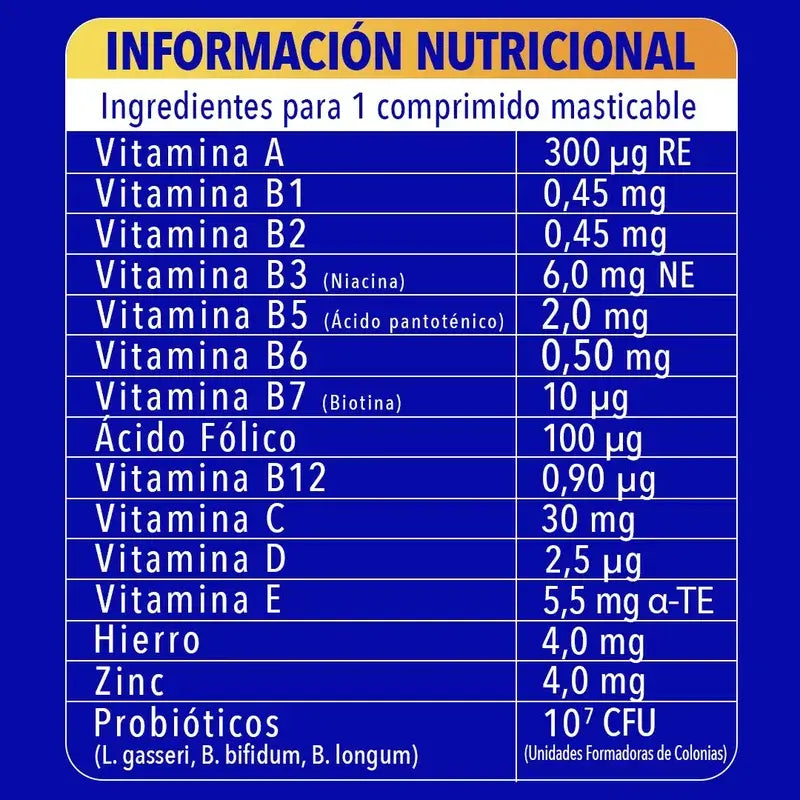 Bion3 Defense Junior Multivitamin Chews, 30 comprimidos