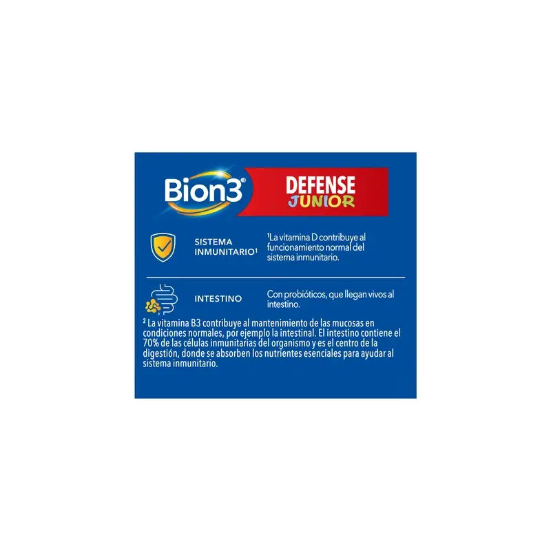 Bion3 Defense Junior Multivitamin Chews, 30 comprimidos