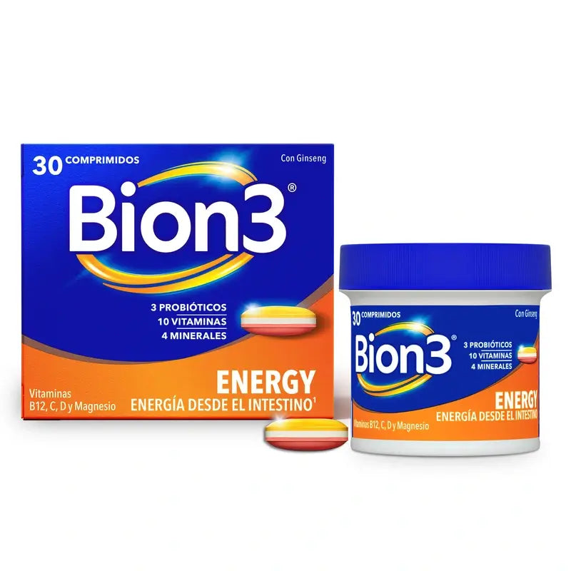 Bion3 Energy Multivitamins, 30 comprimidos