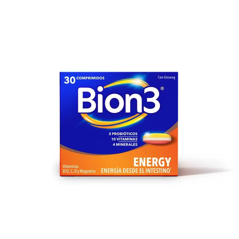 Bion3 Energy Multivitamins, 30 comprimidos