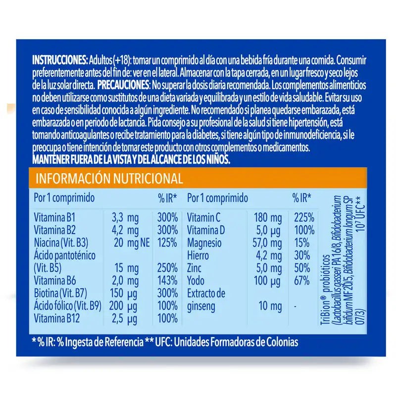 Bion3 Energy Multivitamins, 30 comprimidos