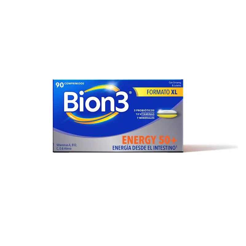 Bion3 Energy 50+ Multivitaminas, 90 comprimidos
