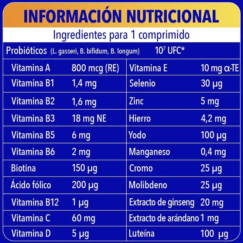 Bion3 Energy 50+ Multivitaminas, 90 comprimidos
