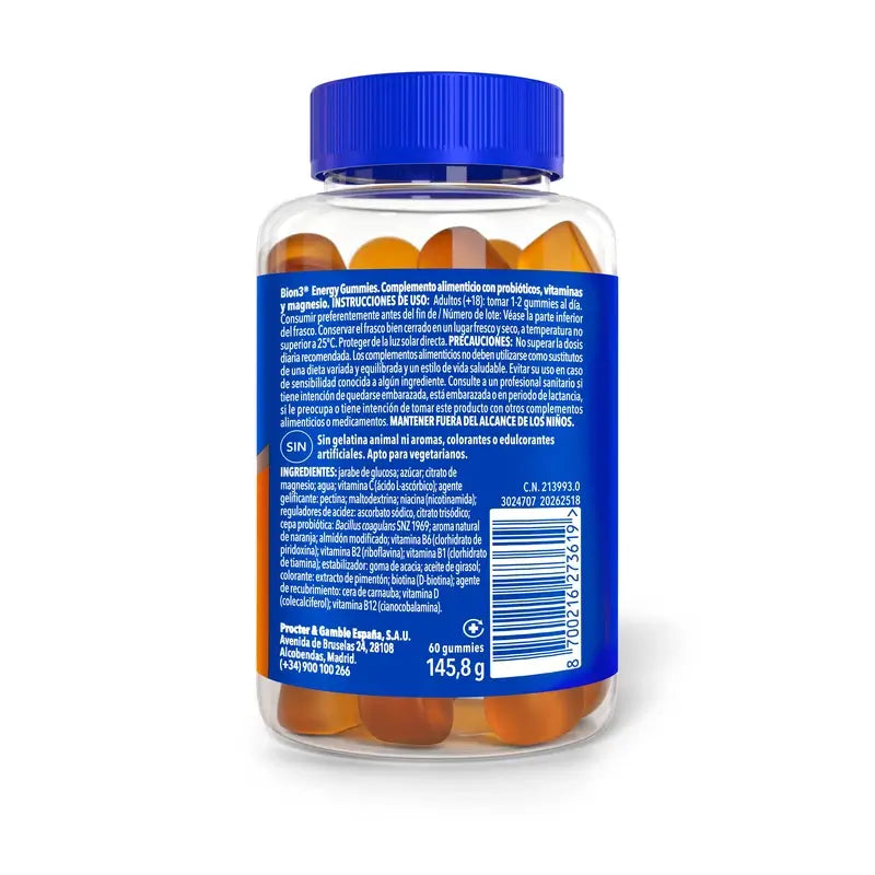 Bion3 Energy Multivitamins, 60 gomas