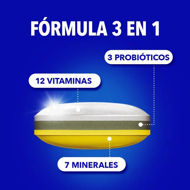 Bion3 Energy 50+ Multivitaminas com Probióticos, 120 comprimidos
