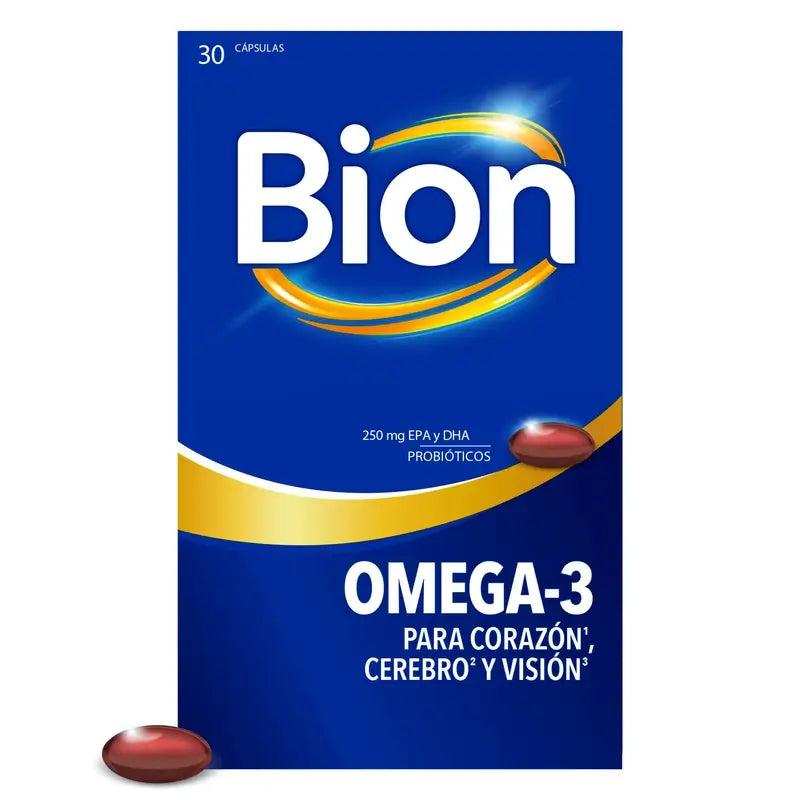 Bion3 Omega-3 com Probióticos, 30 cápsulas