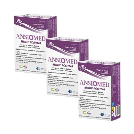 Bioserum Ansiomed Positive Mind, 3X45 Comprimidos