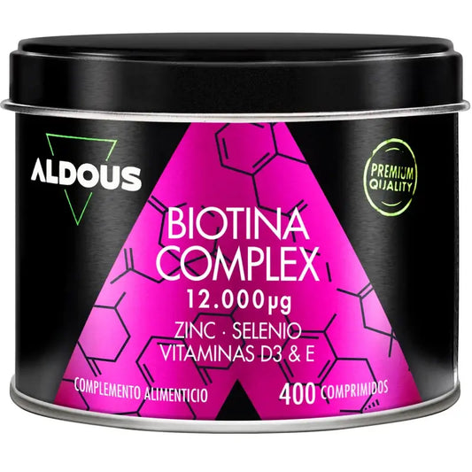 Biotina Aldous Labs com Zinco, Selênio, Vitamina D3 e Vitamina E