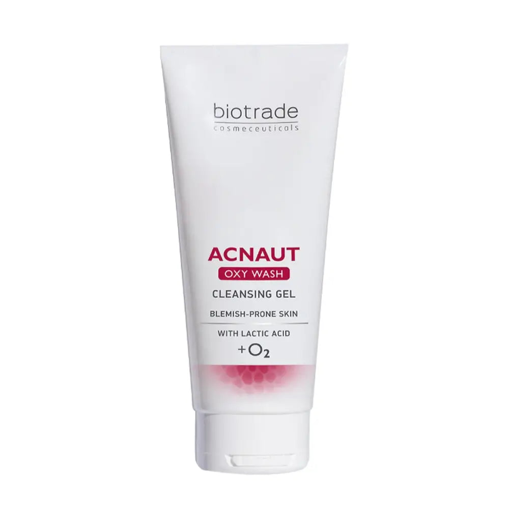 Biotrade ACNAUT Gel de Limpeza para Pele Oleosa e Acneica com Oxigénio Enriquecido e Ácido Láctico 200 ml