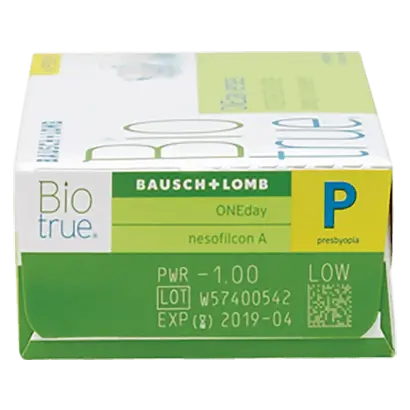 Biotrue One Day Daily Multifocal Lenses , 30 unidades - +0.75, 8.6, Alta, 14.2