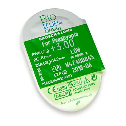 Biotrue One Day Daily Multifocal Lenses , 30 unidades - +0.75, 8.6, Alta, 14.2