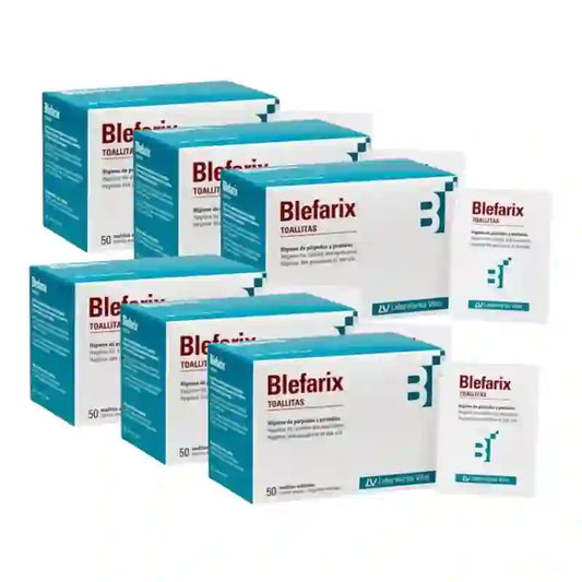 Blefarix Toalhetes 50 Saquetas, Embalagem de 6