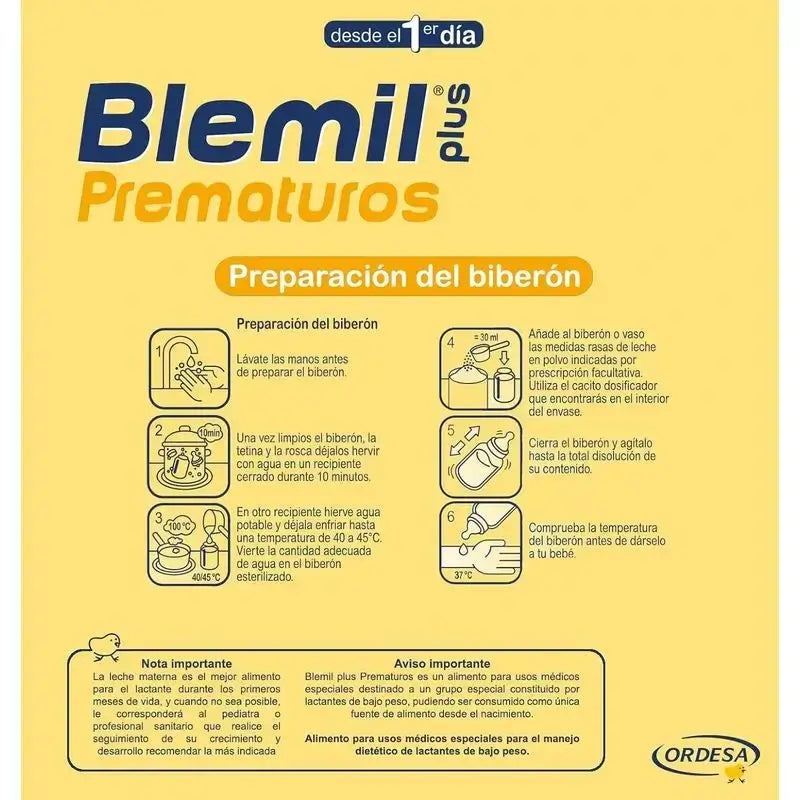 Blemil Plus Bebés Prematuros, Embalagem 2 x 400g