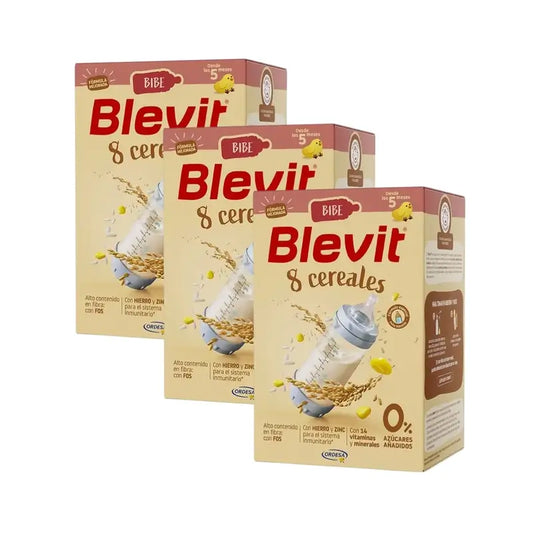 Blevit Bibe de Alimentação Infantil 8 Cereais, 3X500 Grs