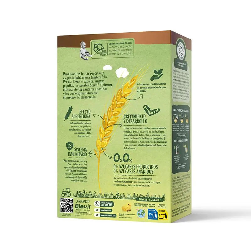 Comida para bebé Blevit Optimum 8 Cereais, 250 gramas
