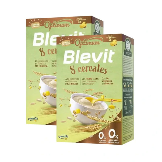 Blevit Alimentação Infantil Optimum 8 Cereais, 2X250 Grs