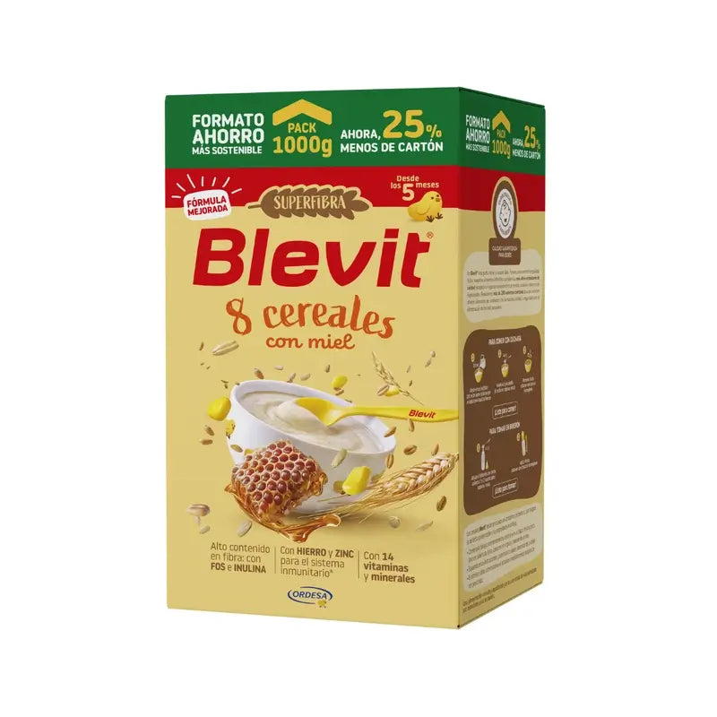 Blevit Alimentação Infantil Superfibra 8 Cereais Formato Poupança, 1000 g