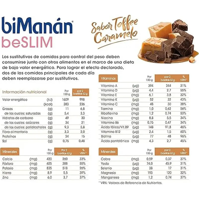 biManán Beslim Barra de Chocolate Intensa 10 unidades Substitutos