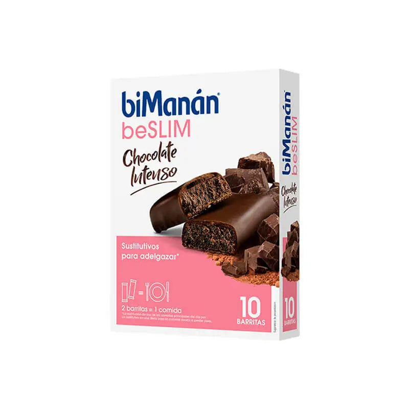 biManán Beslim Barra de Chocolate Intensa 10 unidades Substitutos