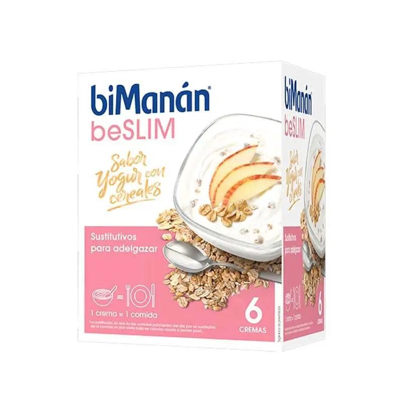 biManán Beslim Creme de Iogurte com Cereais 6 saquetas