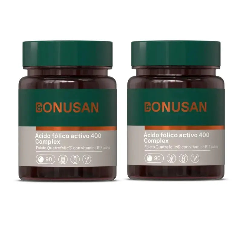 Bonusan Folic Acid Active 400 Complex , 2X90 Comprimidos