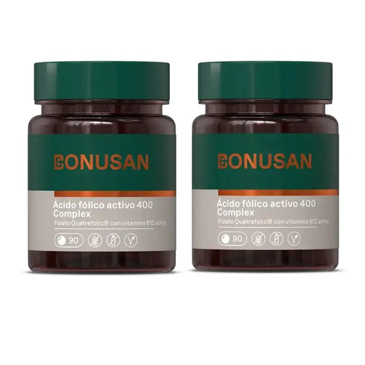 Bonusan Folic Acid Active 400 Complex , 2X90 Comprimidos