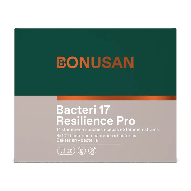 Bonusan Bacteri 17 Expert Resilience, embalagem 4x28 envelopes