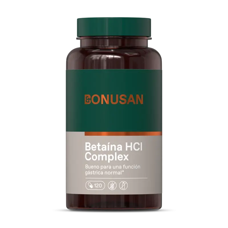 Bonusan Betaine HCl Complex, 120 Cápsulas