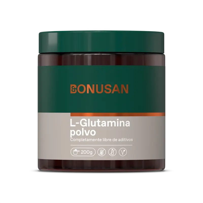 Bonusan L-Glutamina em pó, 200 gramas