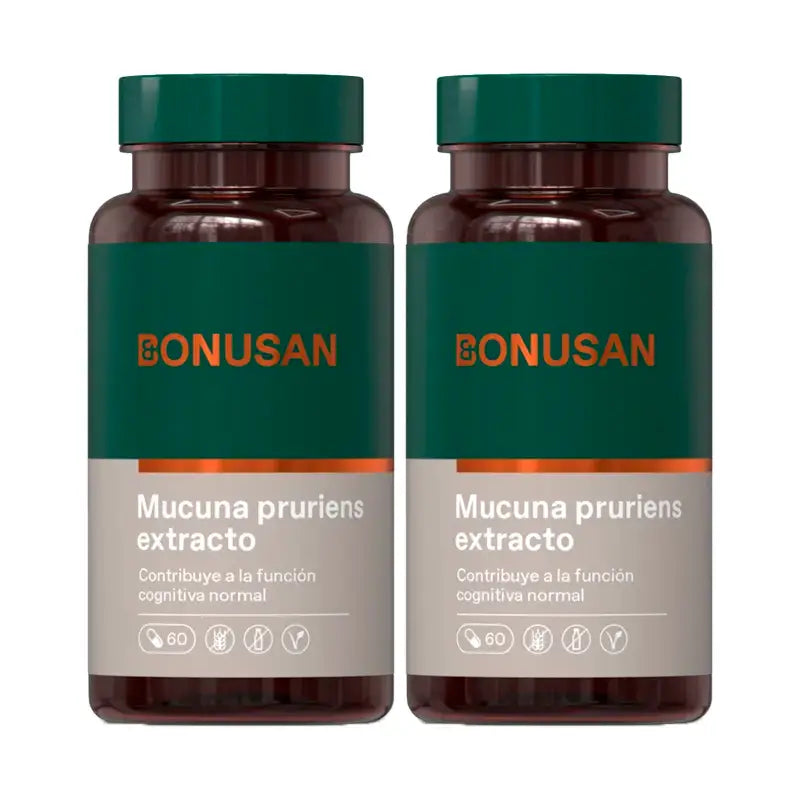 Bonusan Mucuna Pruriens Pack 2 x 60 cápsulas