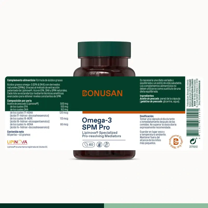 Bonusan Omega-3 Spm Pro, 60 pérolas