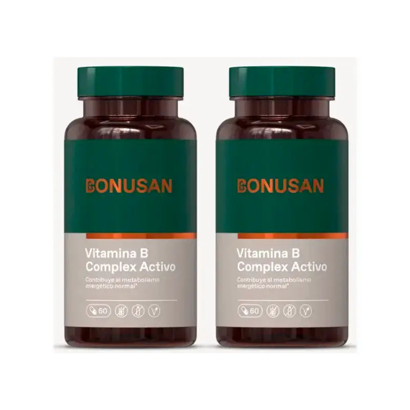 Bonusan Vitamina B Complexo Ativo , 2X60 Cápsulas