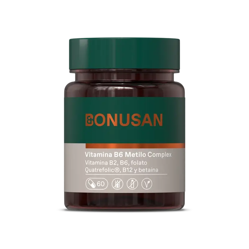 Bonusan Vitamina B6 Complexo Metil , 60 cápsulas